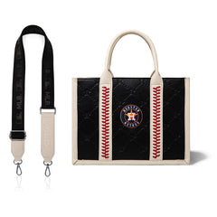 MLB Houston Astros Team Whipstitch Tote/Crossbody-Black