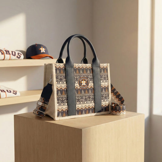 MLB Houston Astros Team Aztec Canvas Tote Bag