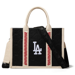 MLB Los Angeles Dodgers Team Whipstitch Tote/Crossbody-Black
