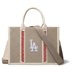 MLB Los Angeles Dodgers Team Whipstitch Tote/Crossbody-Camel