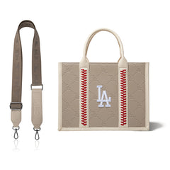 MLB Los Angeles Dodgers Team Whipstitch Tote/Crossbody-Camel