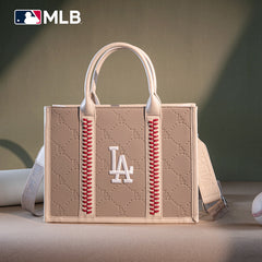 MLB Los Angeles Dodgers Team Whipstitch Tote/Crossbody-Camel