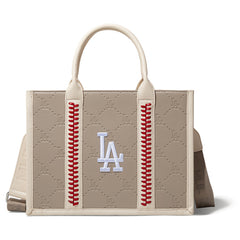 MLB Los Angeles Dodgers Team Whipstitch Tote/Crossbody-Camel