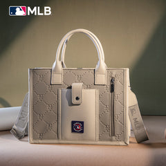 MLB New York Mets Team Whipstitch Tote/Crossbody-Camel