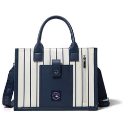 MLB New York Mets Team Whipstitch Tote/Crossbody-Stripe