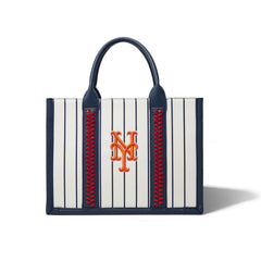 MLB New York Mets Team Whipstitch Tote/Crossbody-Stripe