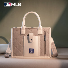 MLB New York Yankees Team Whipstitch Tote/Crossbody-Camel