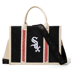 MLB Chicago White Sox Team Whipstitch Tote/Crossbody-Black
