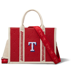 MLB Texas Rangers Team Whipstitch Tote/Crossbody-Red