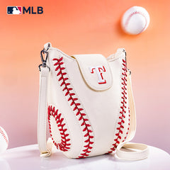 MLB Texas Rangers Leather Crossbody Bag