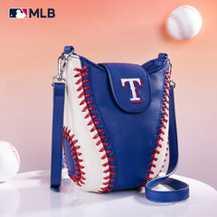MLB Texas Rangers Leather Crossbody Bag