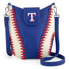 MLB Texas Rangers Leather Crossbody Bag