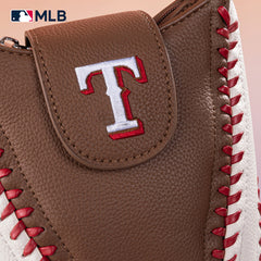 MLB Texas Rangers Leather Crossbody Bag