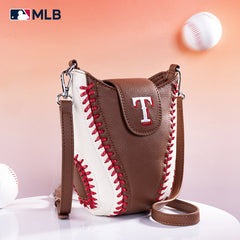 MLB Texas Rangers Leather Crossbody Bag