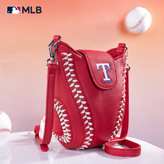 MLB Texas Rangers Leather Crossbody Bag