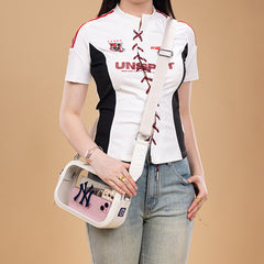 MLB New York Yankees Clear Crossbody Bag