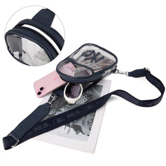 MLB-NY30-001 MLB New York Yankees Clear Mini Sling Stadium Bag