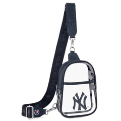 MLB-NY30-001 MLB New York Yankees Clear Mini Sling Stadium Bag
