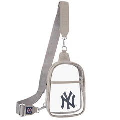 MLB-NY30-001 MLB New York Yankees Clear Mini Sling Stadium Bag