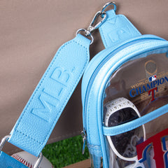 MLB-TB30-001 MLB Texas Rangers Clear Mini Sling Stadium Bag