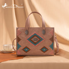 Montana West Aztec Collection Tote/Crossbody Set