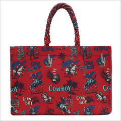 Wrangler Cowboy Print Tote Bag