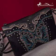 Montana West Embroidered Collection Clutch/Crossbody