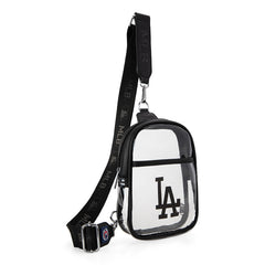 MLB-LA30-001BL MLB Los Angeles Dodgers Clear Mini Sling Stadium Bag