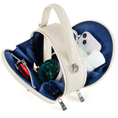 MLB New York Mets Leather Circle Crossbody Bag