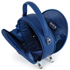 MLB New York Mets Leather Circle Crossbody Bag