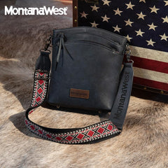 Montana West Double Compartments Crossbody Purse