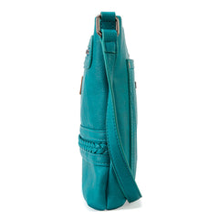 WG97G-9360 Wrangler Braided Concealed Carry Crossbody - Turquoise
