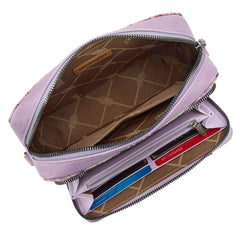 Wrangler Southwestern Pattern Dual Sided Print Crossbody Purse With Wallet Compartment