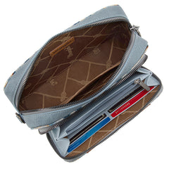 Wrangler Southwestern Pattern Dual Sided Print Crossbody Purse With Wallet Compartment