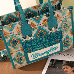 Wrangler Aztec Concealed Carry Canvas Tote