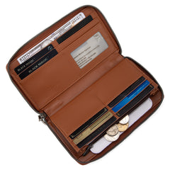 WG134-W006 Wrangler Bandana Paisley Print Wallet Brown