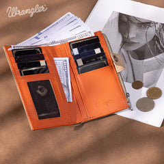 Wrangler V-Shaped Stitching Wallet