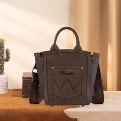 Wrangler Aztec Embroidered Floral Embossed Tote/Crossbody