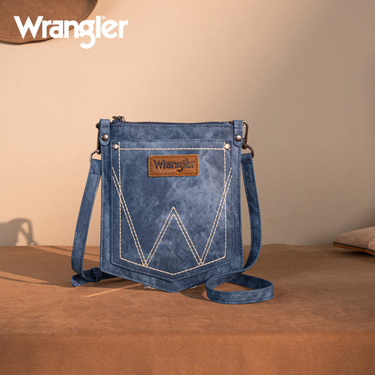 Wrangler "W" Stitch Water Repellent Denim Pocket Crossbody
