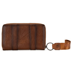 WG2208-W006 Wrangler Whipstitch Wallet/Wristlet - Brown