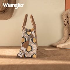 Wrangler Dual Sided Print Canvas Tote Bag