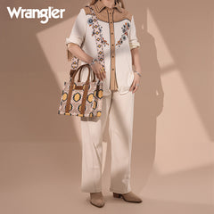 Wrangler Dual Sided Print Canvas Tote Bag