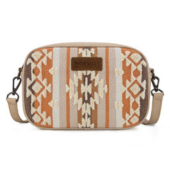 Wrangler Sherpa Aztec Canvas Crossbody