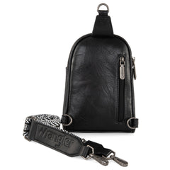 WG87-324 Wrangler Sling Bag/Crossbody/Chest Bag - Black