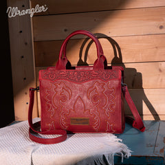 Wrangler Embroidered Boot Scroll Crossbody Purse