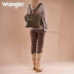 Wrangler Vintage Tote Convertible Backpack/Crossbody Bag