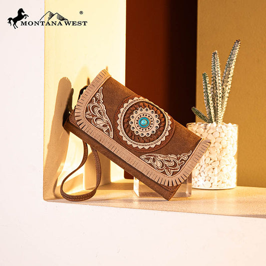 Montana West Concho Cut-out Wristlet