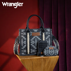 Wrangler Aztec Print Tote Bag Set