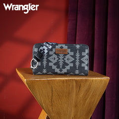 Wrangler All-Over Aztec Print Wristlet