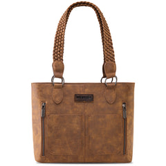 Wrangler Braided Detail Multi Pockets Concealed Carry Tote